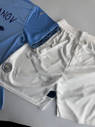 Khusanov 45 - Manchester Siti formasi (futbolka va shortik) (XL, Ko'k) — 3