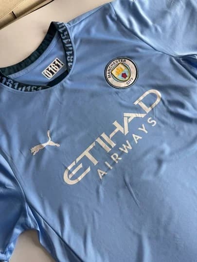 Khusanov 45 - Manchester Siti formasi (futbolka va shortik) (XL, Ko'k) — 4
